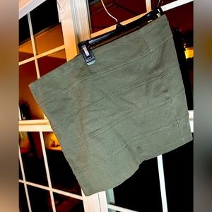 Army Green Strech Mini Skirt